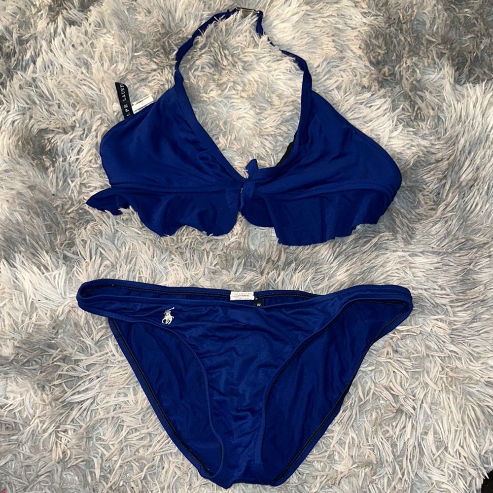 Ralph Lauren Navy Blue Bikini Set